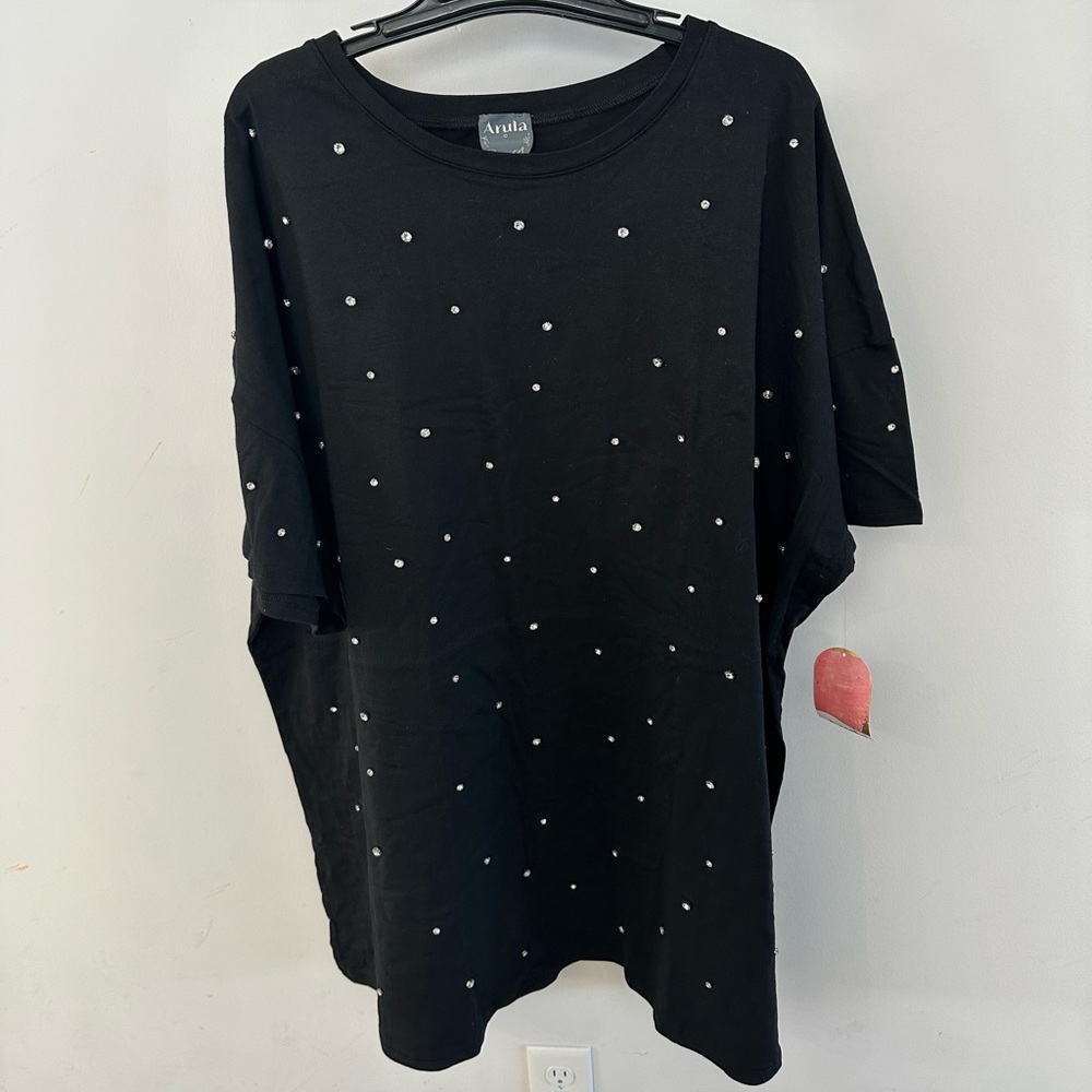 BNWT Arula Rhinestone Black Dress